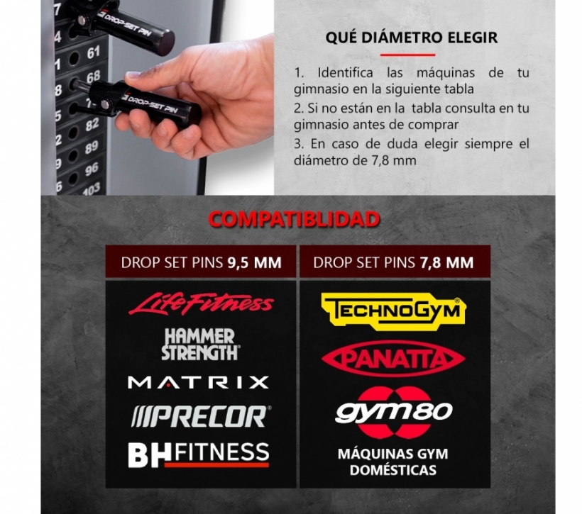 RLG DROP SET PIN - Pasadores Automáticos Para Series Descendentes - Foto 8/8