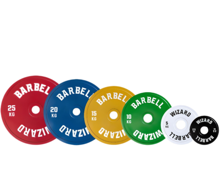 DISCOS CALIBRADOS DE ACERO BARBELL WIZARD BW1110