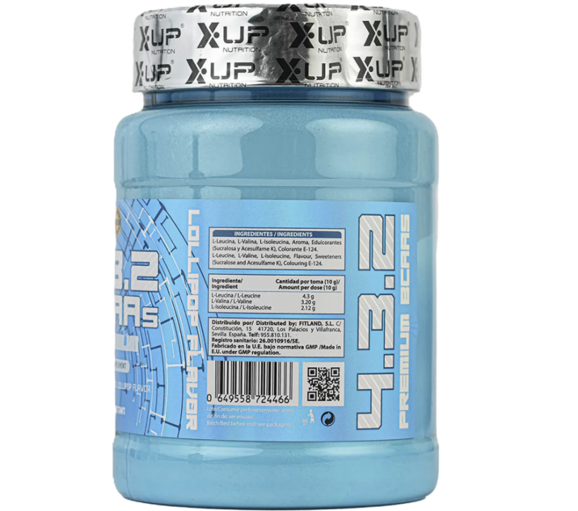 BCAA 4.3.2 INSTANT PREMIUM KYOWA SABOR PIRULETA 500G. - Foto 2/2