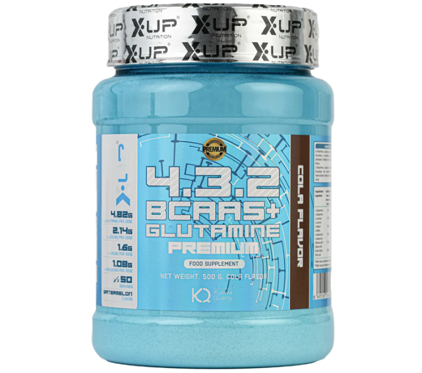 BCAA 4.3.2 + GLUTAMINA PREMIUM KYOWA SABOR COLA 500G. - Foto 1/2