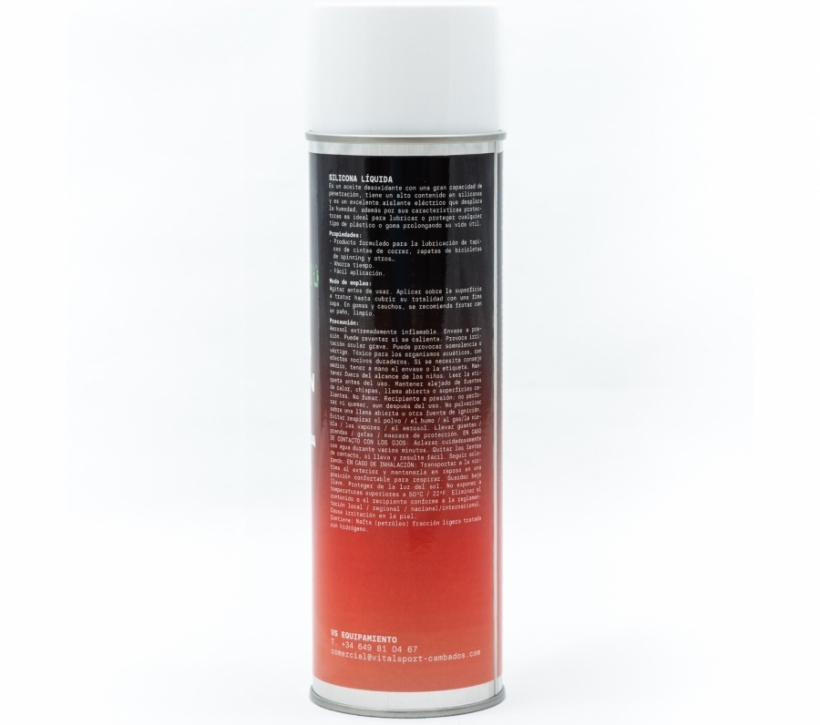 LUBRICANTE SPRAY LIQUID SILICON V.S. 500ML. - Foto 3/4