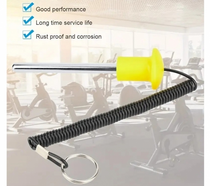 SELECTOR PESO MÁQUINAS DE PLACAS MAGNÉTICO AMARILLO VS-SAT-SLCT10X08 - Foto 1/3